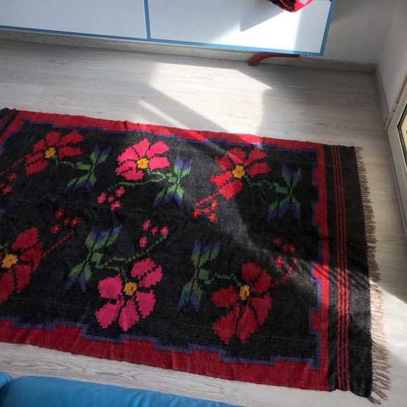 VINTAGE KILIM RUG wool - Picture 4 of 11